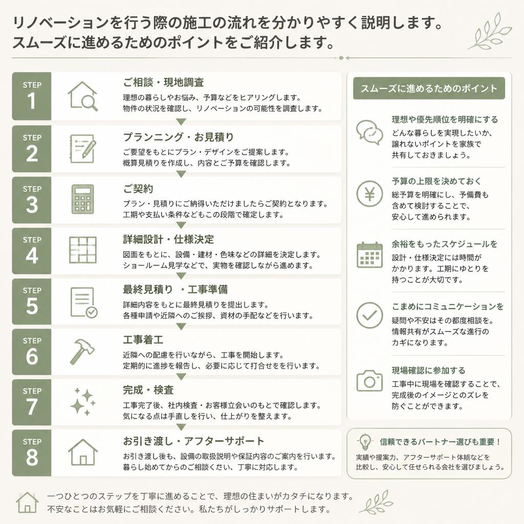 4. 施工の流れとご依頼方法