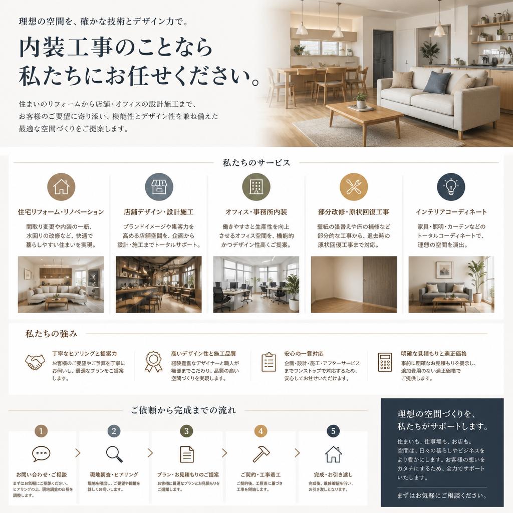 2. 幅広いサービスメニュー