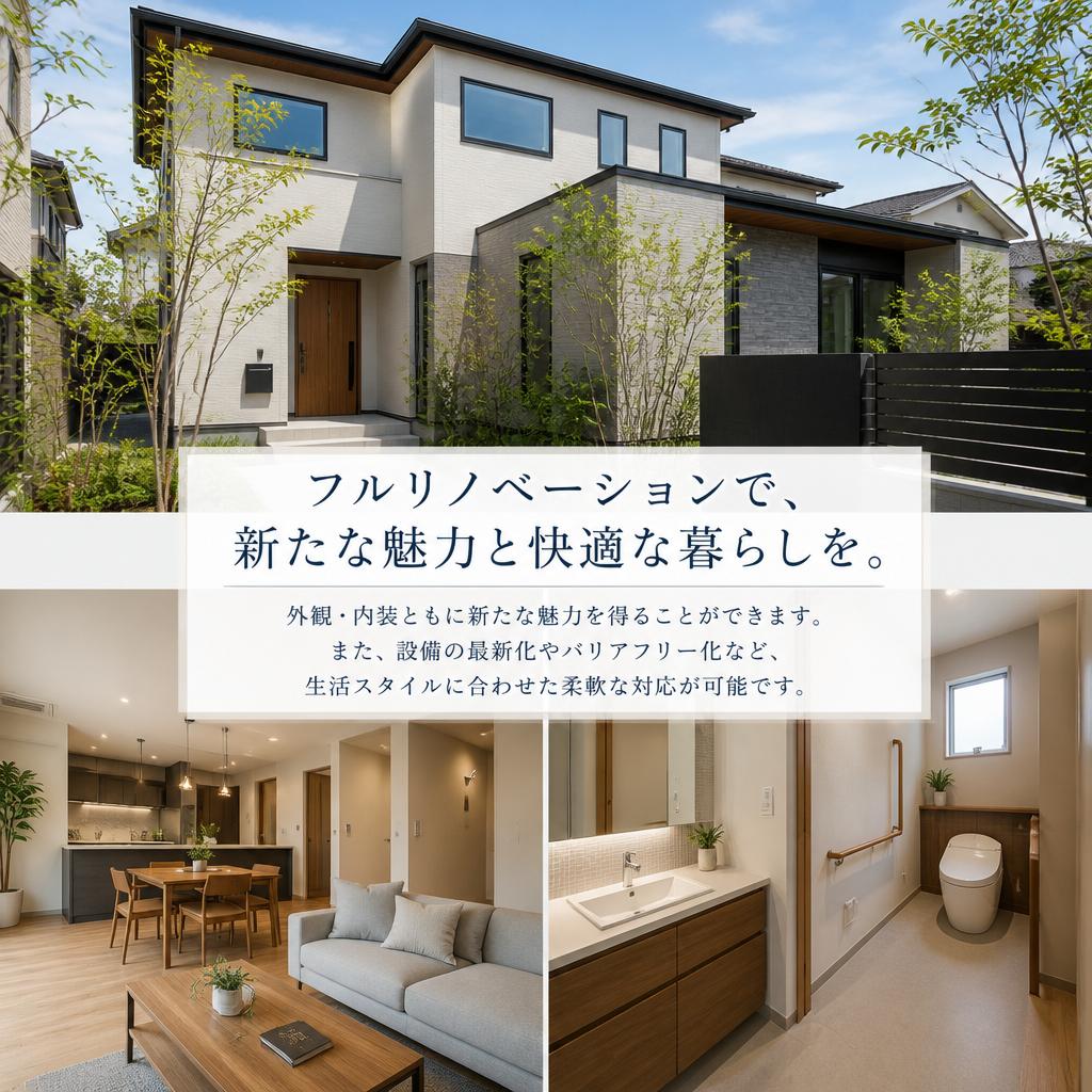 フルリノベーションのメリットとは？